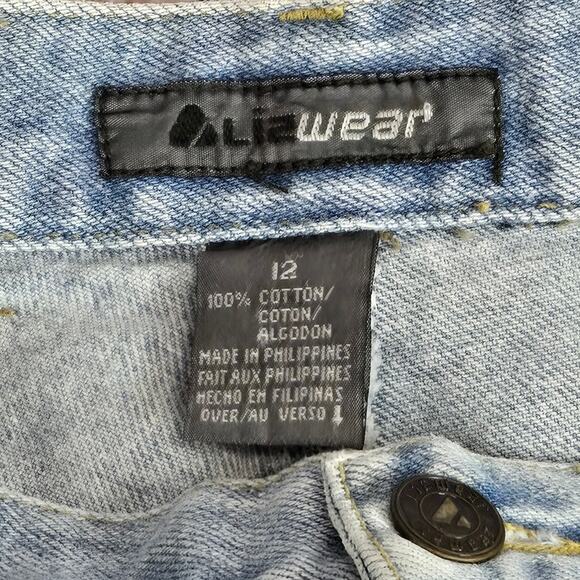 Vintage Liz Women's Baggy Jeans Size 12 Light Wash Boho Tapered 80's 90's Denim - Picture 3 of 11